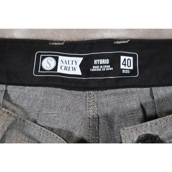 Salty Crew Hybrid Shorts Mens 40 Outdoor Chino Boardshorts Fishing Quick Dry - Picture 4 of 7